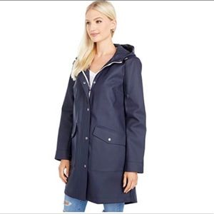 Levi's Fishtail Waterproof Rain Coat Jacket in Navy